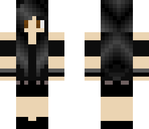 black hair goth girl