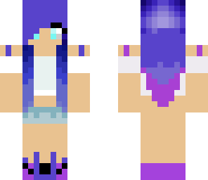 purple haired girl