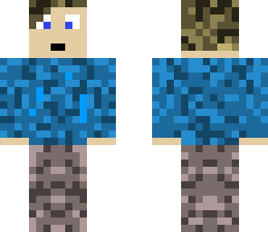 blue shirted boy