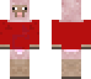 happy pink sheep 