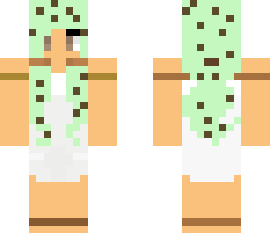 mint green chocolate chip girl