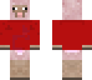 realy happy pink sheep