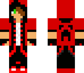 emo red and black teen