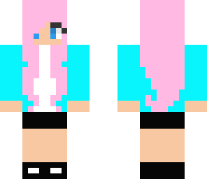girl with pink hair