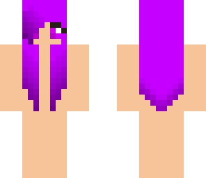 purple haired girl