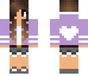 purple hoodie girl
