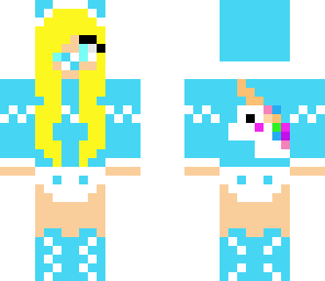 blue unicorn baby gurl