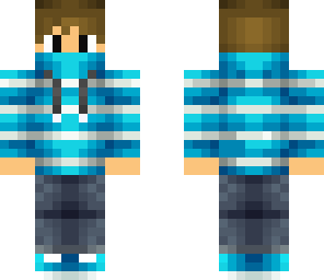 blue and white