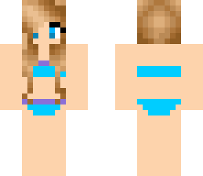 blue bikini