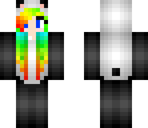 rainbow panda girl