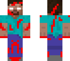 herobrine with blood