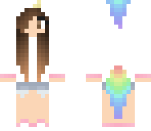 brunette rainbow unicorn