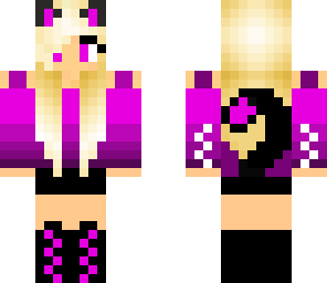 pink wild cat girl