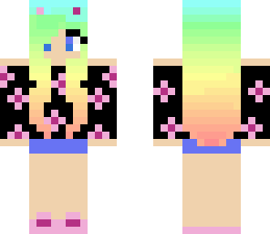 rainbow cat girl