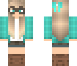 nerdy glasses girl