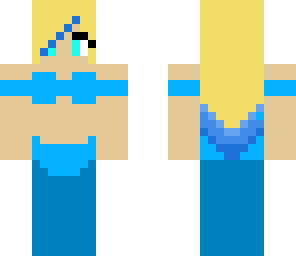 blue mermaid girl