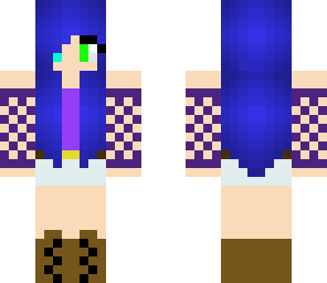 blue hair girl