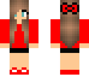 cute red shirt girl