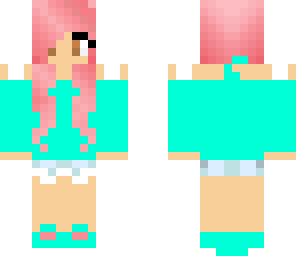 blue an pink girl