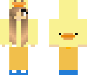 edited duck hoodie girl