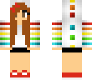 edit of dino hoodie girl