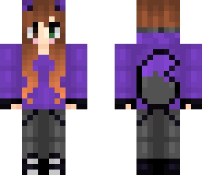 purple wolf girl