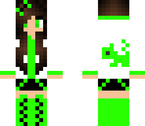 green cat girl