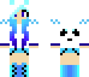 blue panda girl
