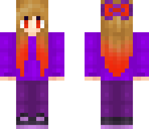 purple with a flash of red