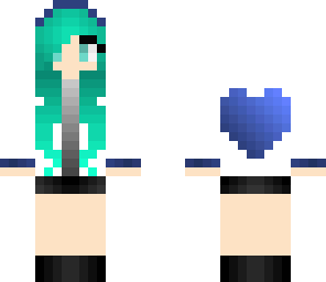 blue hoodie girl