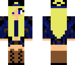 blue camo girl