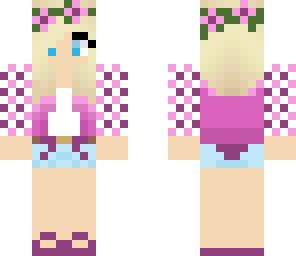 pink flower girl