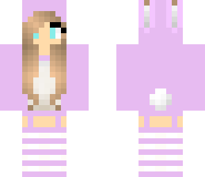 cute pink bunny girl