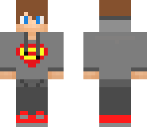 boy with superman hoodie