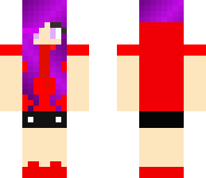 red hoodie girl