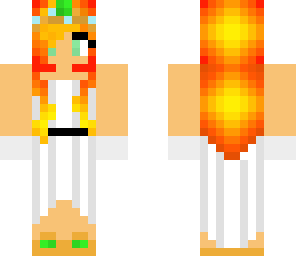 fire hair girl princess