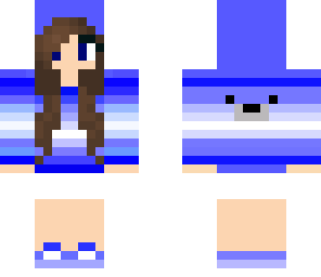 blue polar bear girl