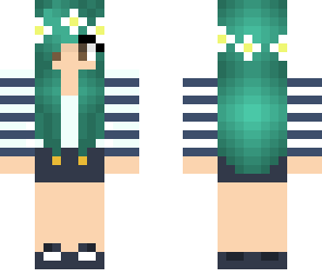 teal hair girl