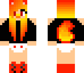 cute baby fire wolf