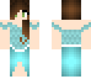 prom girl in a blue dress