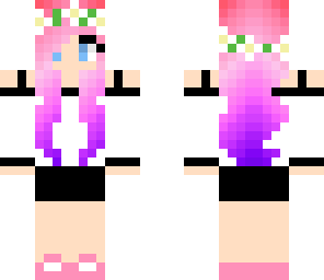 colourful flower girl