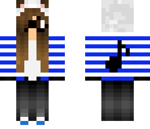 skin girl nerd modify