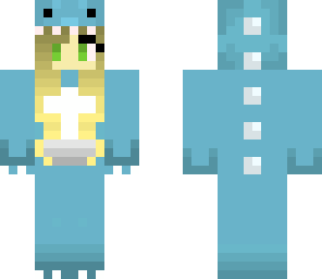 blue dinosaur girl