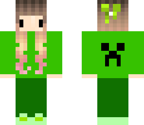 chibi creeper girl