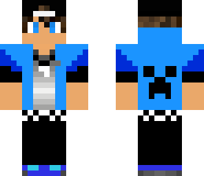 blue hoodie boy