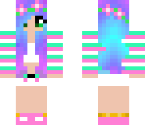 galaxy flowery girl