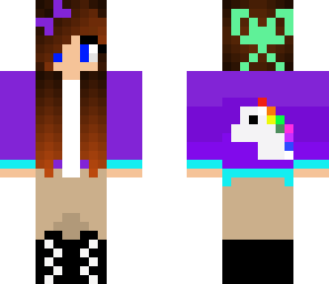 cute purple horserider