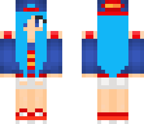 blue hair supergirl