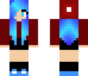 blue girl with beanie