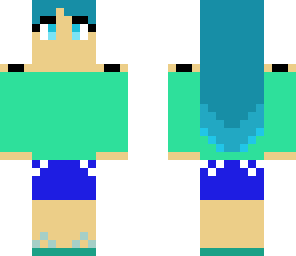 blue girl